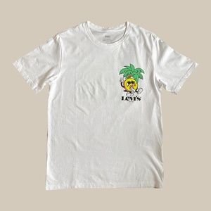 Levi's White "A Little Peace and Quiet" Graphic T-Shirt